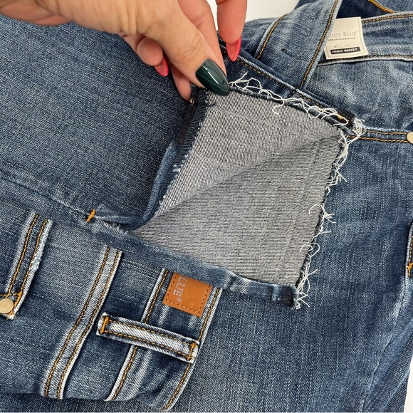 Judy Blue Skinny Fit High Waist Jeans Dark Wash 15/32 New Denim Hi Rise Stretch - Picture 6 of 9